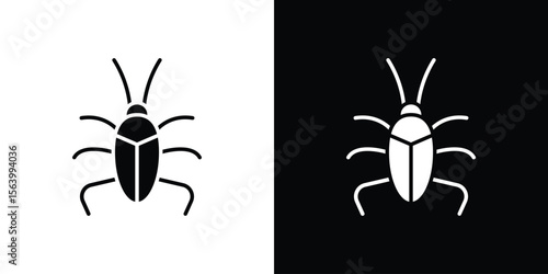 Cockroach icon Vector Silhouette for graphic and web design collection