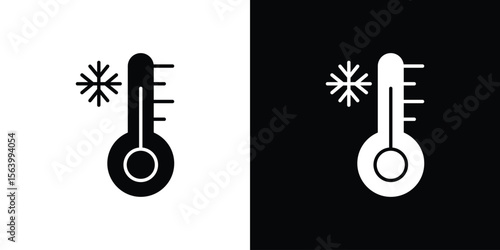 Cold icon Vector Silhouette for graphic and web design collection