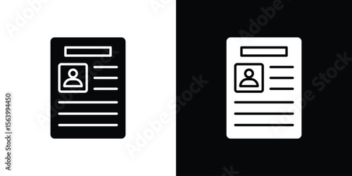 Criminal record icon Vector Silhouette for graphic and web design collection