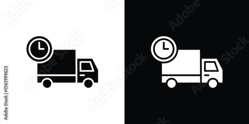 Delivery delay icon Vector Silhouette for graphic and web design collection