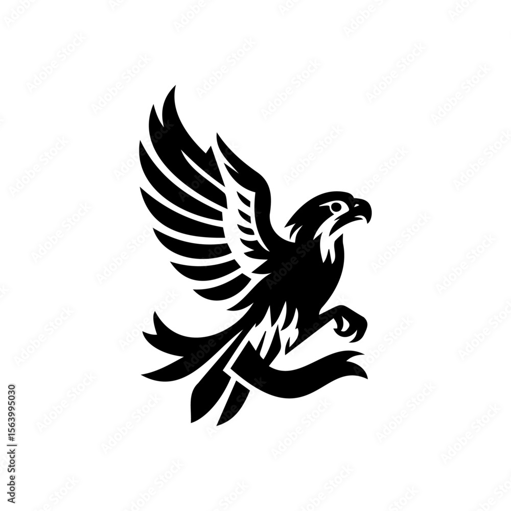 Obraz premium Eagle symbol vector illustration
