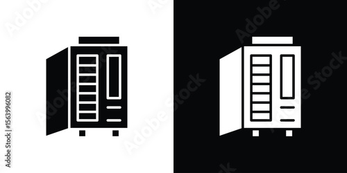 Infrared heat cabin icon Vector Silhouette for graphic and web design collection
