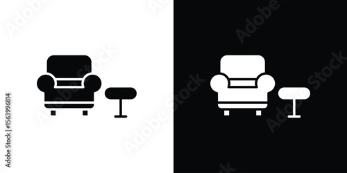 Lounge icon Vector Silhouette for graphic and web design collection