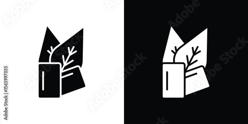Mint gum icon Vector Silhouette for graphic and web design collection