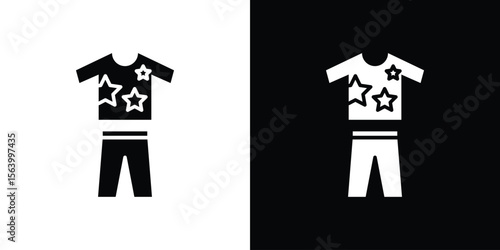 Pijama icon Vector Silhouette for graphic and web design collection