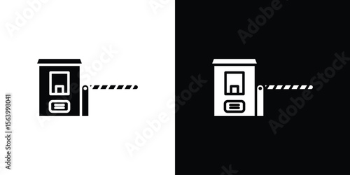 Road toll icon Vector Silhouette for graphic and web design collection