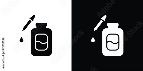 Serum icon Vector Silhouette for graphic and web design collection
