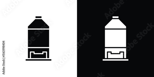 Silo icon Vector Silhouette for graphic and web design collection
