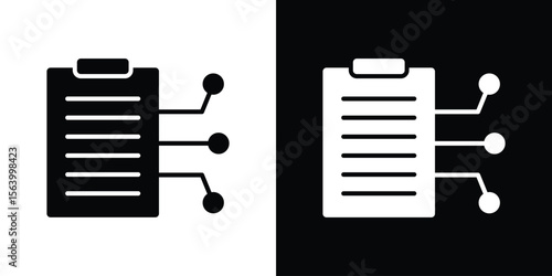 Smart contract icon Vector Silhouette for graphic and web design collection