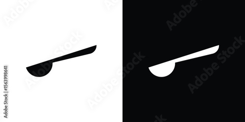Spoon icon Vector Silhouette for graphic and web design collection