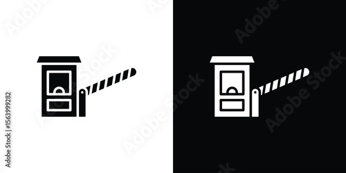 Toll road icon Vector Silhouette for graphic and web design collection