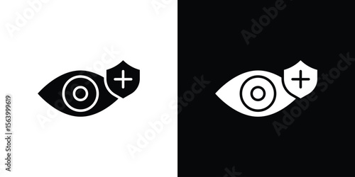 Vision insurance icon Vector Silhouette for graphic and web design collection
