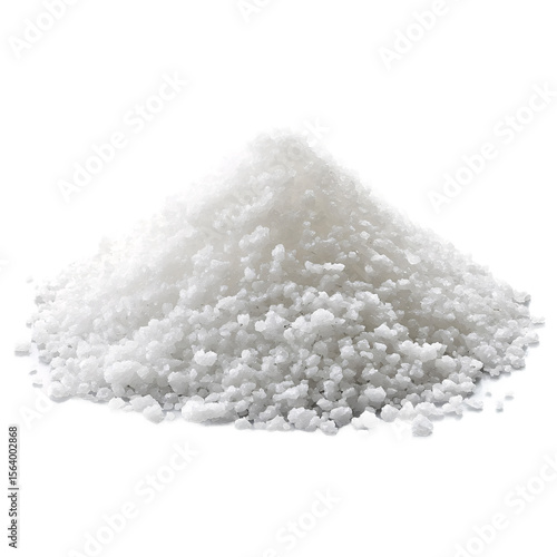 Pile of salt isolated on transparent background