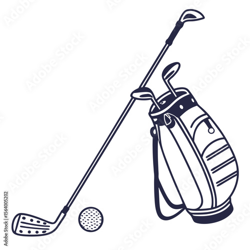 set of golf clubs