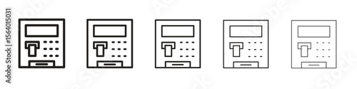 ATM machine icon. modern outline style vector icons series