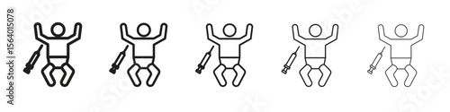 Baby Vaccination icon. modern outline style vector icons series
