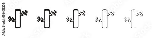 Blood vessel icon. modern outline style vector icons series