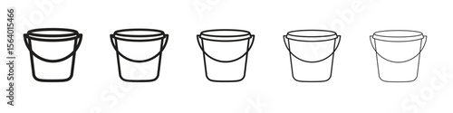 Bucket icon. modern outline style vector icons series