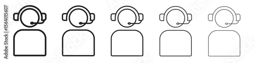 Callcenter icon. modern outline style vector icons series