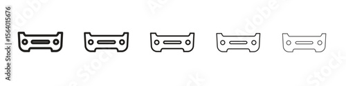 Car bumper icon. modern outline style vector icons series