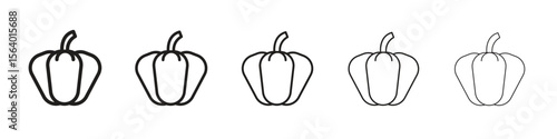 Capsicum icon. modern outline style vector icons series
