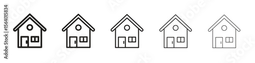 Chalet icon. modern outline style vector icons series
