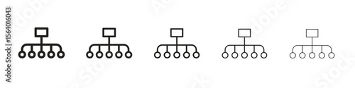classification icon. modern outline style vector icons series