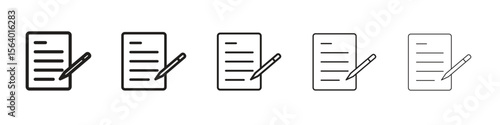 Contract icon. modern outline style vector icons series