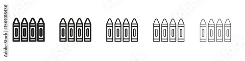 Crayon icon. modern outline style vector icons series
