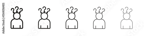 Curious human icon. modern outline style vector icons series