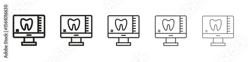 Dental X ray icon. modern outline style vector icons series