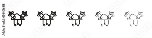 DOS icon. modern outline style vector icons series