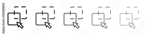 Drag and drop icon. modern outline style vector icons series