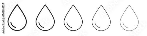 Drop icon. modern outline style vector icons series