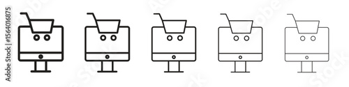 E commerce platform icon. modern outline style vector icons series