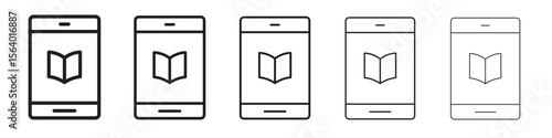 Ebook icon. modern outline style vector icons series