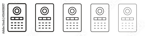 Intercom icon. modern outline style vector icons series