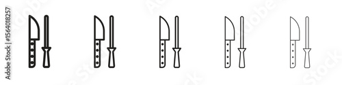 Knife sharpener icon. modern outline style vector icons series