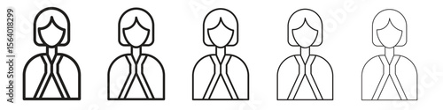 Lawyer icon. modern outline style vector icons series