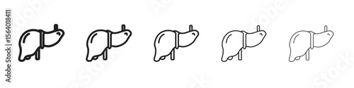 Liver icon. modern outline style vector icons series