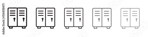 Locker icon. modern outline style vector icons series