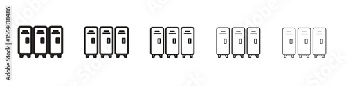 Locker icon. modern outline style vector icons series