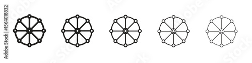 Multichannel icon. modern outline style vector icons series
