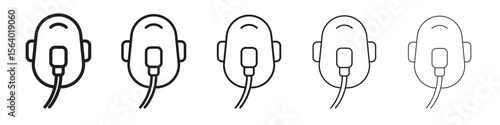 Oxygen mask icon. modern outline style vector icons series
