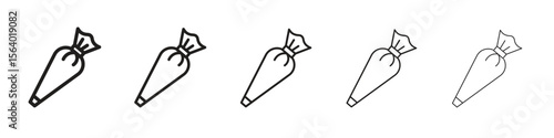 Pastry bag icon. modern outline style vector icons series