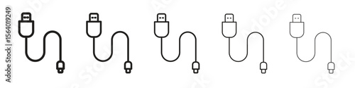 Phone cable icon. modern outline style vector icons series