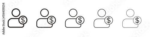 Personal loan icon. modern outline style vector icons series