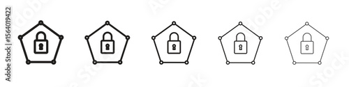 Private network icon. modern outline style vector icons series