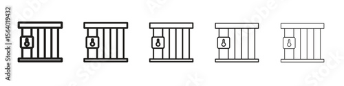 Prison icon. modern outline style vector icons series