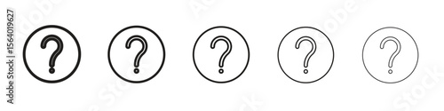 Question icon. modern outline style vector icons series